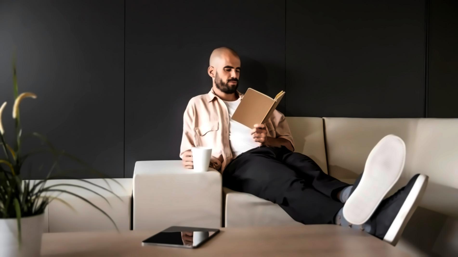 Business owner reviewing financial metrics and growth indicators